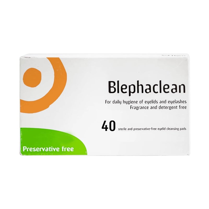 Blephaclean 40 Sterile Eyelid Wipes For Blepharitis by Blephaclean - Image 1